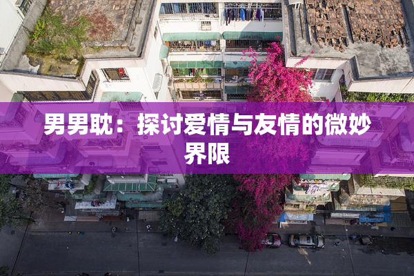 男男耽：探讨爱情与友情的微妙界限