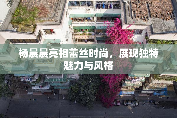 杨晨晨亮相蕾丝时尚，展现独特魅力与风格