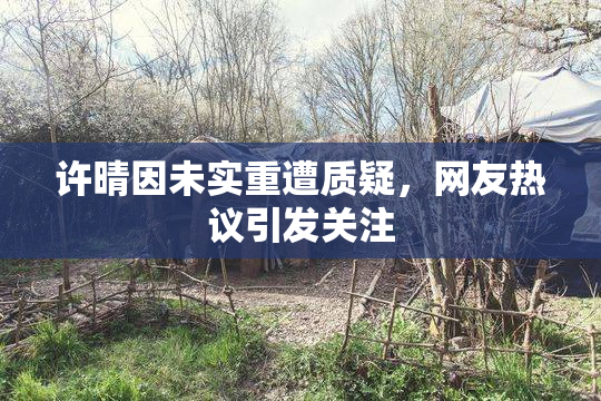 许晴因未实重遭质疑，网友热议引发关注