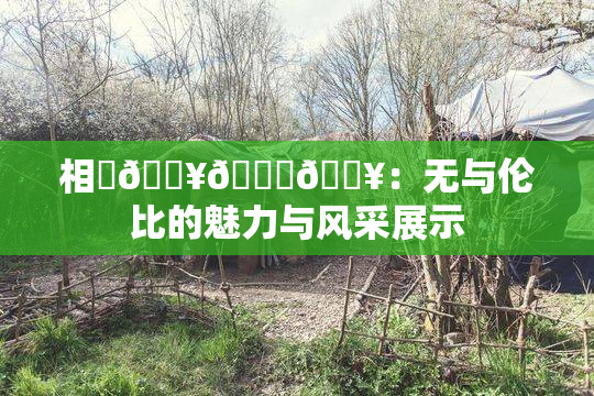 相沢🔥🍑🔥：无与伦比的魅力与风采展示