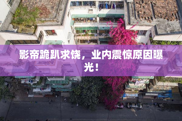 影帝跪趴求饶，业内震惊原因曝光！