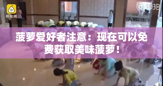 菠萝爱好者注意：现在可以免费获取美味菠萝！