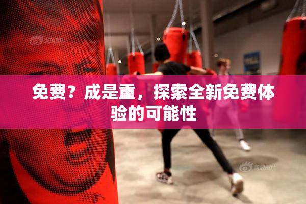 免费？成是重，探索全新免费体验的可能性