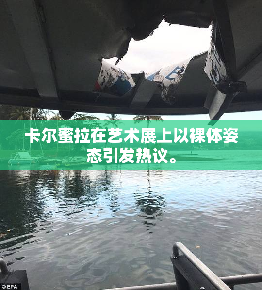 卡尔蜜拉在艺术展上以裸体姿态引发热议。