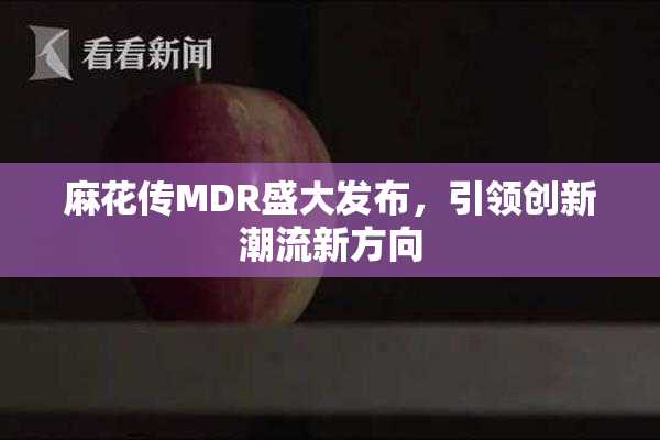 麻花传MDR盛大发布，引领创新潮流新方向