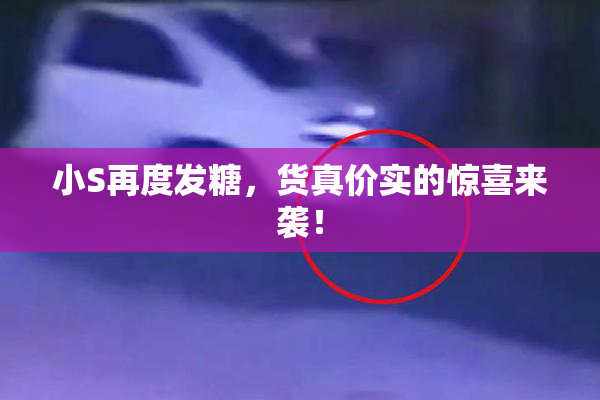 小S再度发糖，货真价实的惊喜来袭！