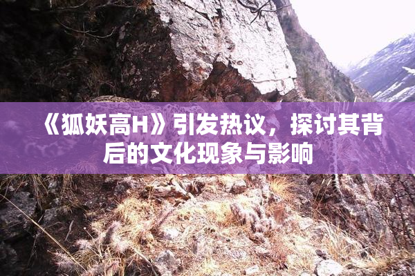 《狐妖高H》引发热议，探讨其背后的文化现象与影响