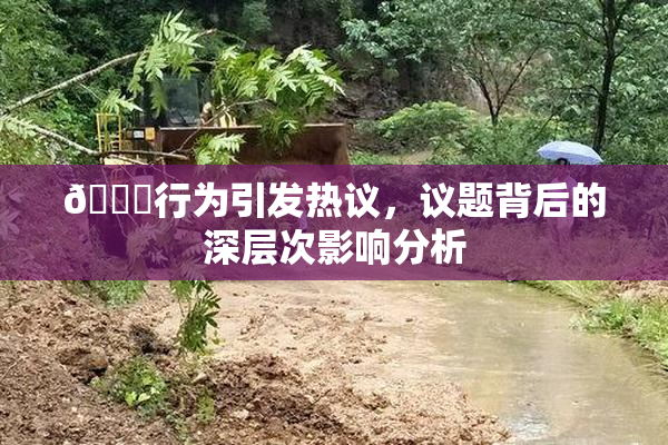 🈚行为引发热议，议题背后的深层次影响分析