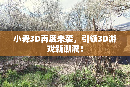 小舞3D再度来袭，引领3D游戏新潮流！