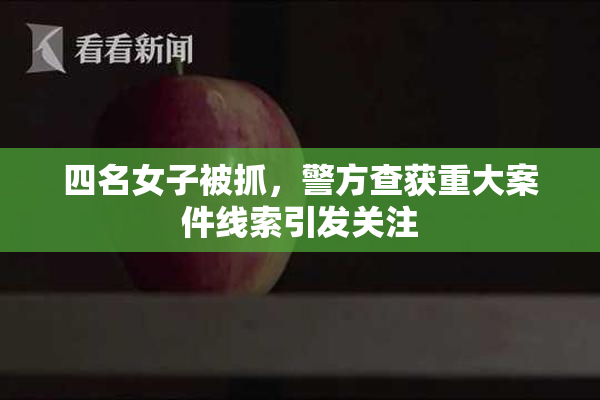 四名女子被抓，警方查获重大案件线索引发关注