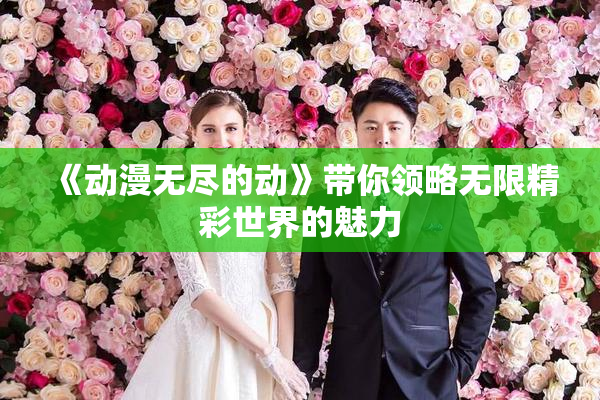 《动漫无尽的动》带你领略无限精彩世界的魅力