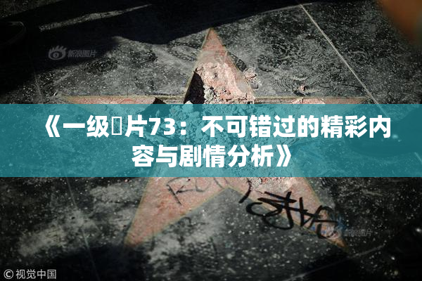 《一级婬片73：不可错过的精彩内容与剧情分析》