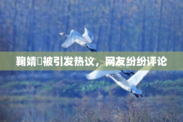 鞠婧祎被引发热议，网友纷纷评论