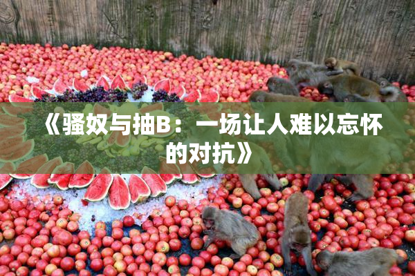 《骚奴与抽B：一场让人难以忘怀的对抗》