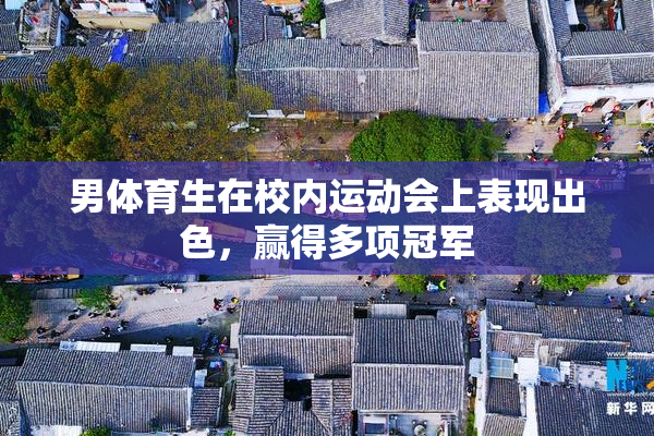 男体育生在校内运动会上表现出色，赢得多项冠军