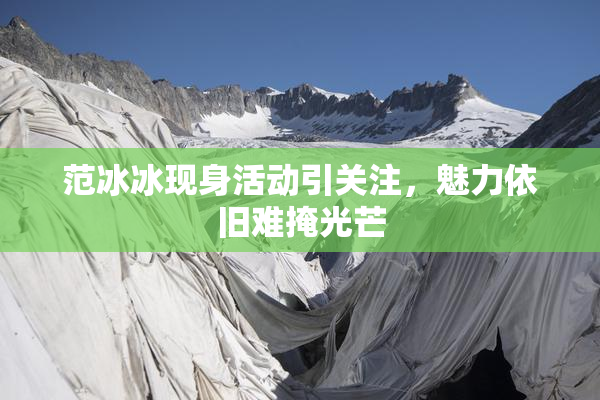 范冰冰现身活动引关注，魅力依旧难掩光芒