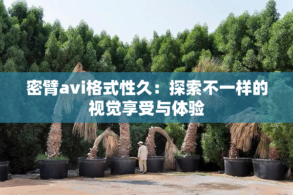 密臂avi格式性久：探索不一样的视觉享受与体验