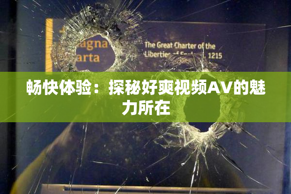 畅快体验：探秘好爽视频AV的魅力所在