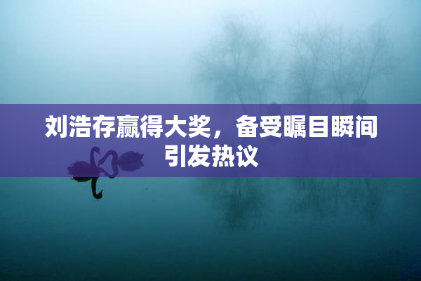 刘浩存赢得大奖，备受瞩目瞬间引发热议