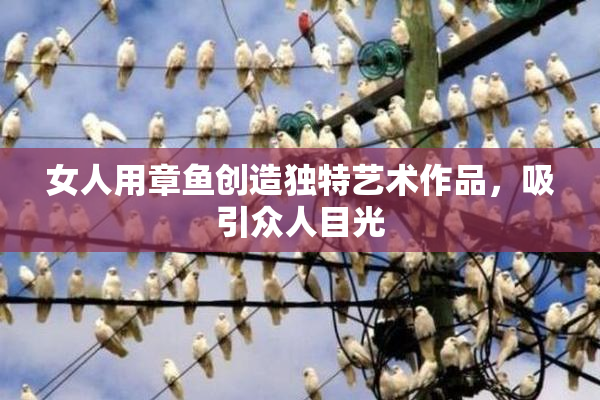 女人用章鱼创造独特艺术作品，吸引众人目光
