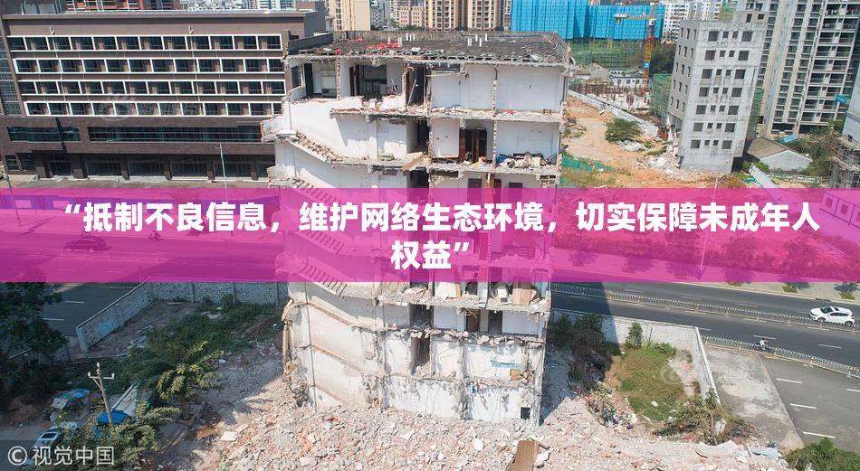 “抵制不良信息，维护网络生态环境，切实保障未成年人权益”