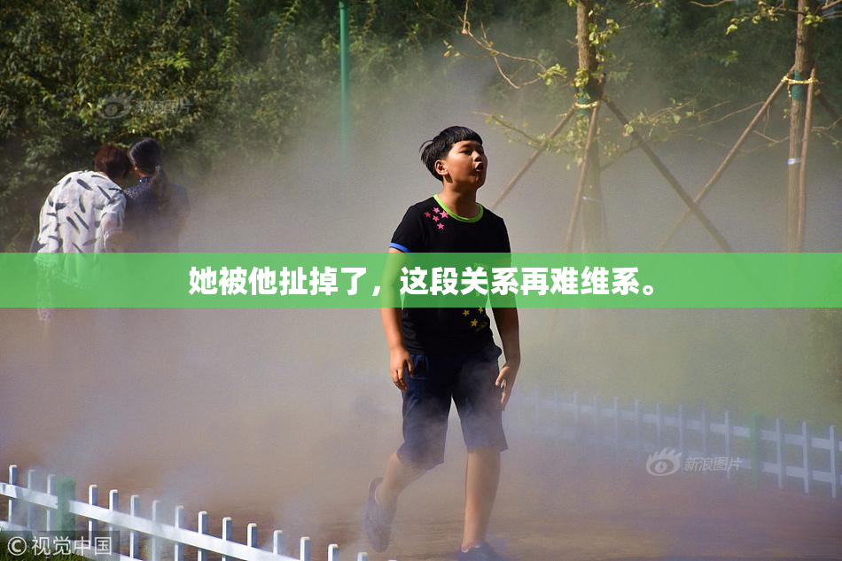 她被他扯掉了，这段关系再难维系。