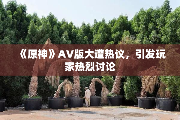 《原神》AV版大遭热议，引发玩家热烈讨论
