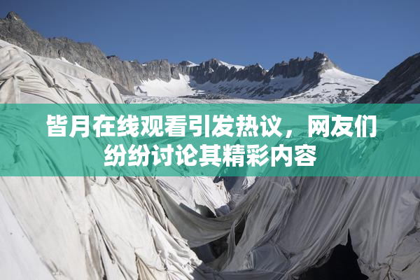 皆月在线观看引发热议，网友们纷纷讨论其精彩内容
