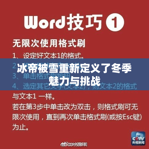 冰帝被雪重新定义了冬季魅力与挑战