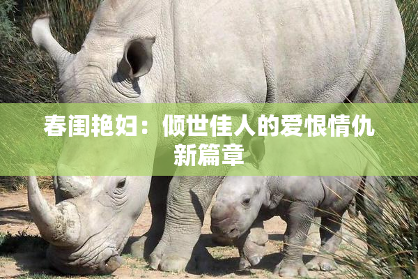 春闺艳妇：倾世佳人的爱恨情仇新篇章