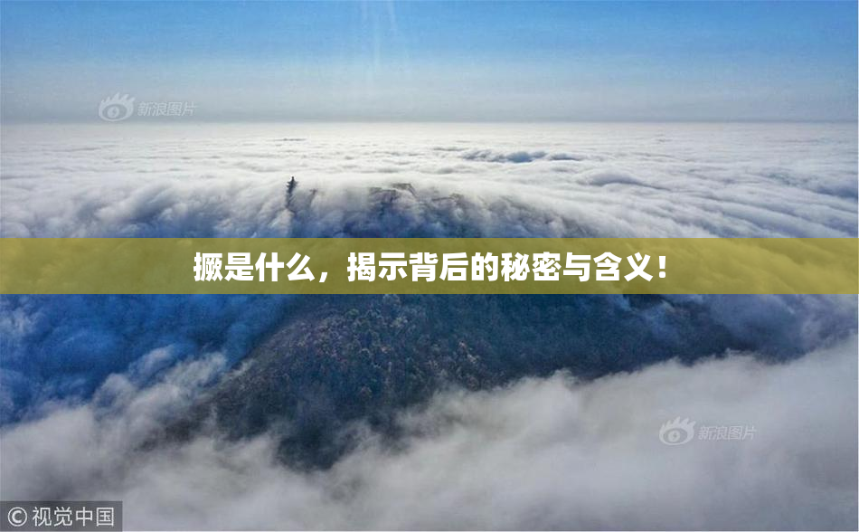 撅是什么，揭示背后的秘密与含义！
