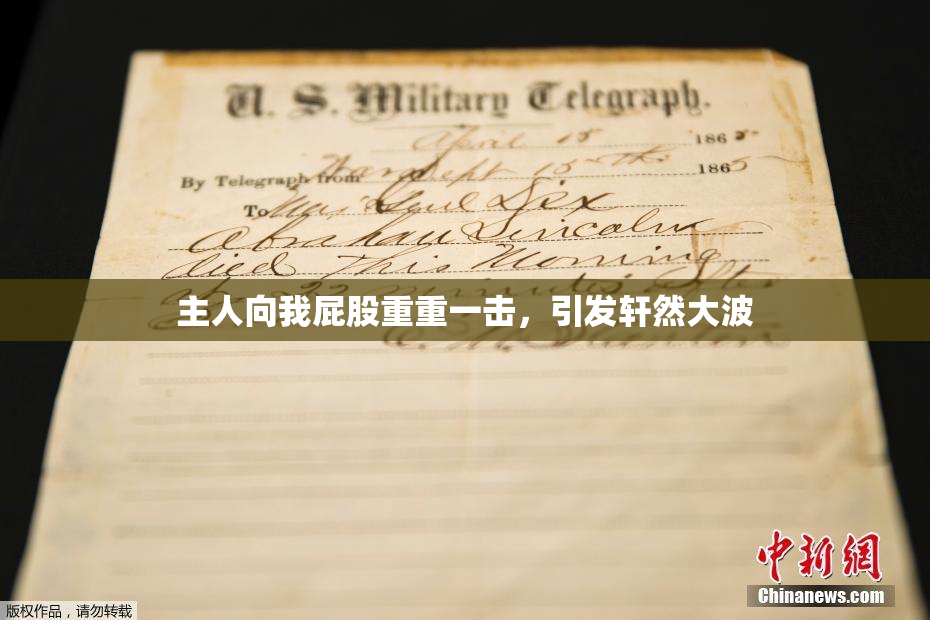 主人向我屁股重重一击，引发轩然大波
