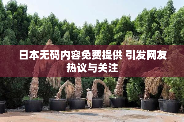 日本无码内容免费提供 引发网友热议与关注