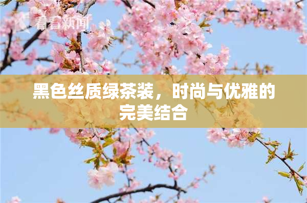 黑色丝质绿茶装，时尚与优雅的完美结合