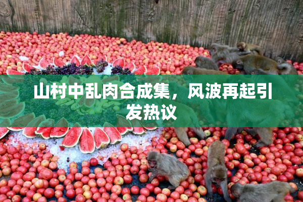 山村中乱肉合成集，风波再起引发热议