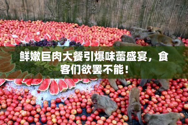 鲜嫩巨肉大餐引爆味蕾盛宴，食客们欲罢不能！