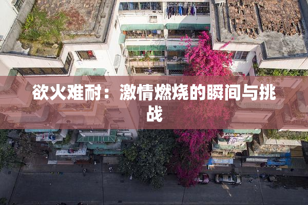 欲火难耐：激情燃烧的瞬间与挑战