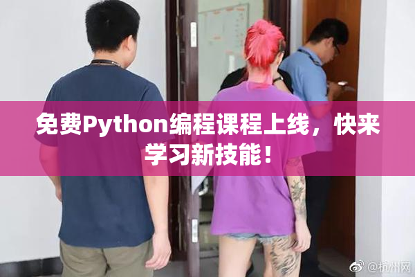 免费Python编程课程上线，快来学习新技能！