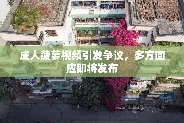 成人菠萝视频引发争议，多方回应即将发布