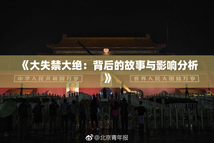 《大失禁大绝：背后的故事与影响分析》