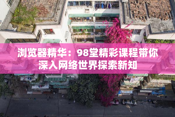 浏览器精华：98堂精彩课程带你深入网络世界探索新知