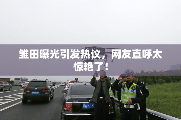 雏田曝光引发热议，网友直呼太惊艳了！