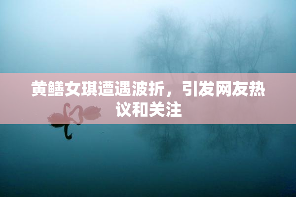 黄鳝女琪遭遇波折，引发网友热议和关注