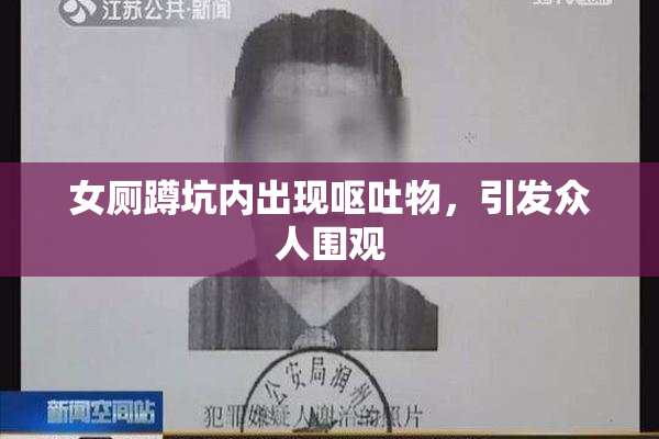 女厕蹲坑内出现呕吐物，引发众人围观