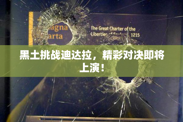 黑土挑战迪达拉，精彩对决即将上演！