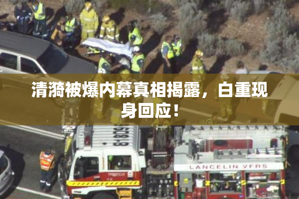 清漪被爆内幕真相揭露，白重现身回应！