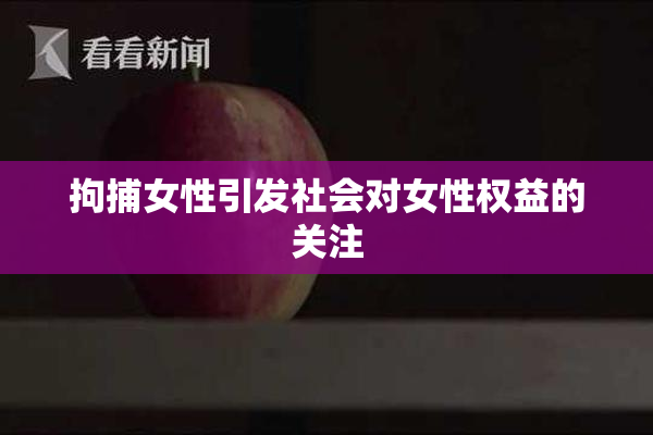 拘捕女性引发社会对女性权益的关注