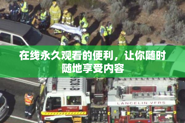 在线永久观看的便利，让你随时随地享受内容