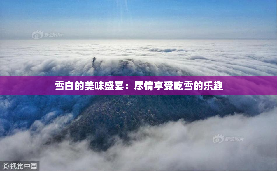雪白的美味盛宴：尽情享受吃雪的乐趣