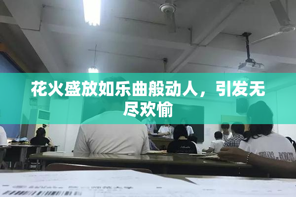 花火盛放如乐曲般动人，引发无尽欢愉
